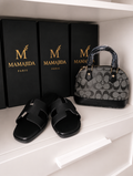Pack MAMAJIDA Noir – Sac & Sandales
